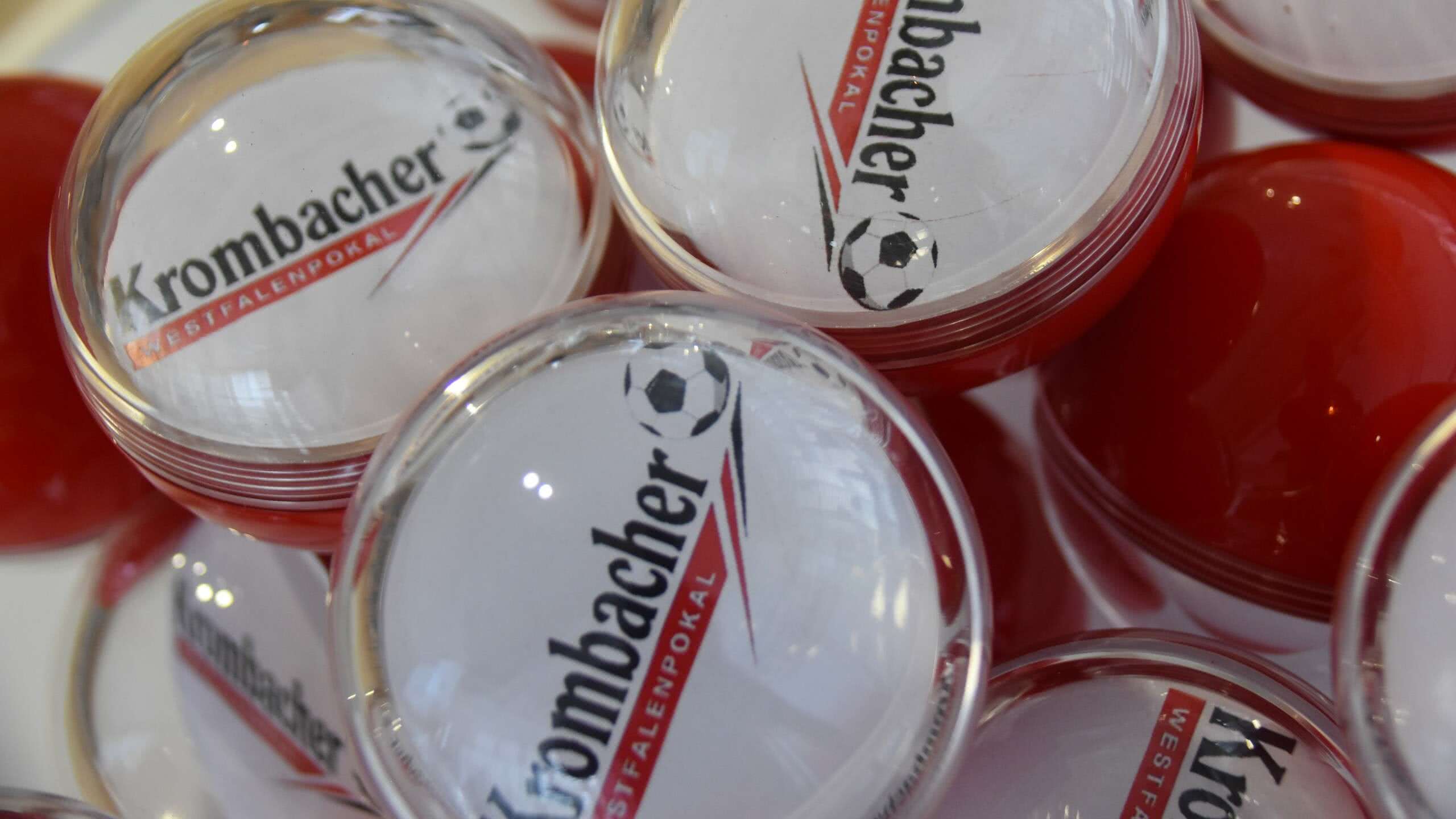 Loskugeln Krombacher Westfalenpokal