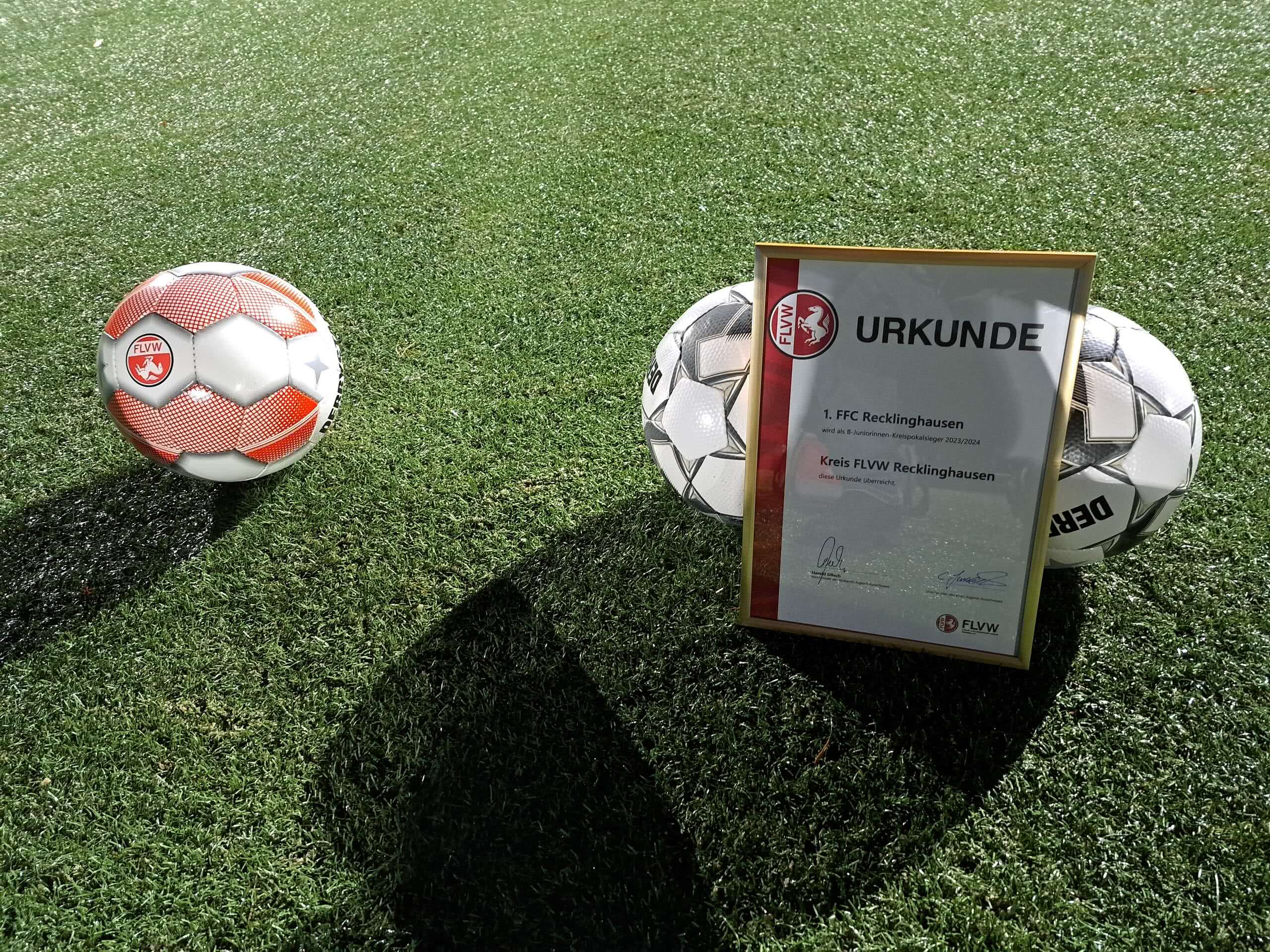 Kreispokal Recklinghausen B-Juniorinnen Urkunde