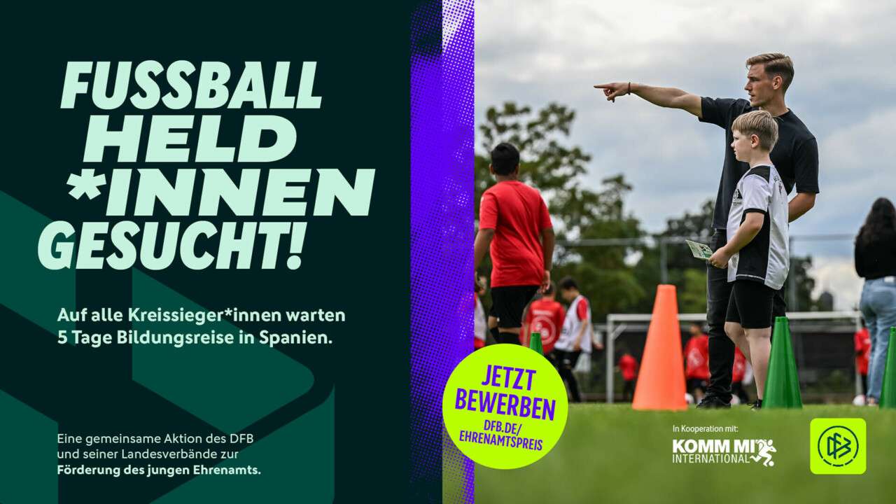 Gesucht werden die Fußballheldinnen und -helden 2027!